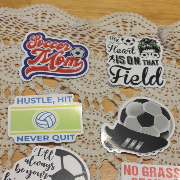 Sports Stickers for cellphone, hydration bottles, Soccer - Picture 4 of 8